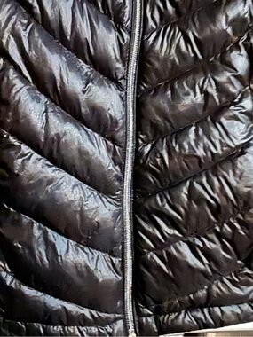 Calvin Klein Shiny Black Packable Down Jacket